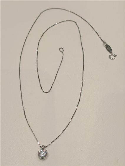 Collana Duezeta in Oro bianco GIOBPLCIPZIRCGR2ZM4 - GIOBPLCIPZIRCGR2ZM4